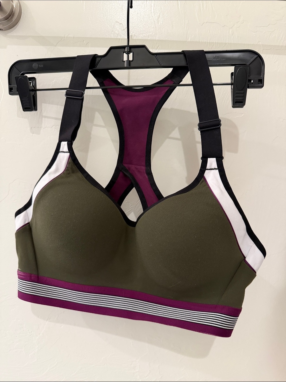 VSX Women's Olive & Plum Racerback Sports Bra
